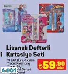 GLOBOX LİSANSLI DEFTERLİ KIRTASİYE SETİ